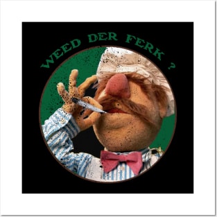 Vert Der Ferk - The Swedish Chef Retro - Weed Posters and Art